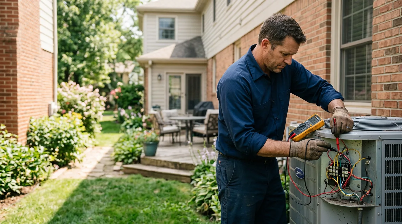 HVAC technician working near Rochester, MA
